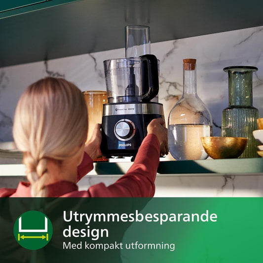 Compact Food Processor & Blender – 800W, 2.1L (HR7510/00)