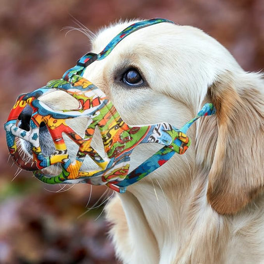 Dog Muzzle Allows Panting and Drinking