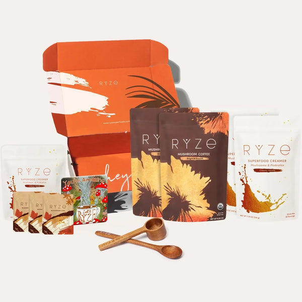 RYZE Lovers Gift Set: 2 Coffees + 2 Creamers v10065