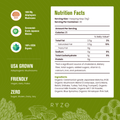 RYZE Mushroom Matcha - with 6 Organic Adaptogenic Mushrooms Grown In USA and Ceremonial-Grade Japanese Matcha v10094